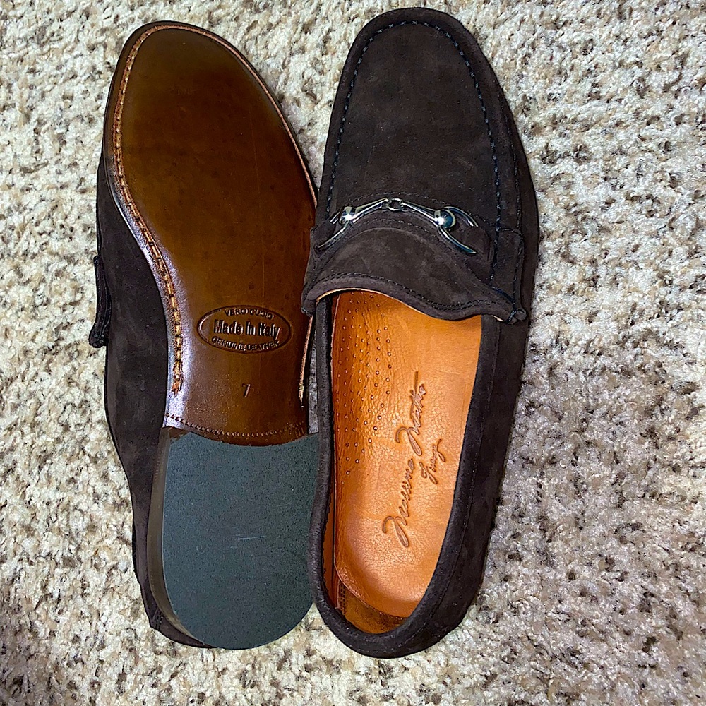 New Suede Mens Loafers Massimo Matteo Size 7